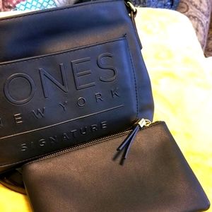 Black leather Crossbody